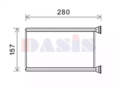 AKS DASIS 519037n -  Теплообменник, отопление салона